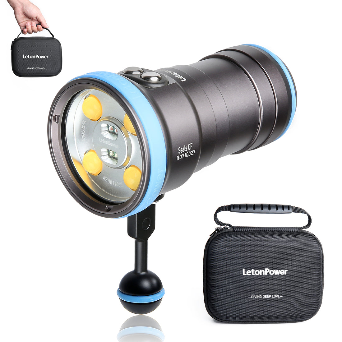 Seal CF Underwater Video Light (6000 Lumens/Floodlight Diving Light)