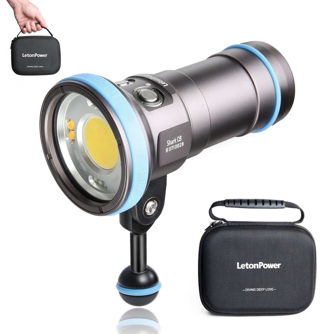 Shark CB Underwater Video Light (6000 Lumens/Floodlight Diving Light)